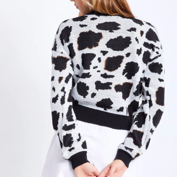 Brixton Cow Print 'One Way Sweater' - Picture 9 of 10